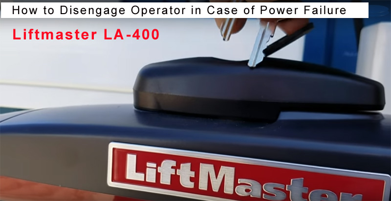 Liftmaster LA400 Gate Opener - During a Power Failure